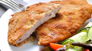 Cachopo asturiano de jamón cocido y queso azul