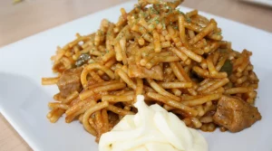 Fideuá de carne