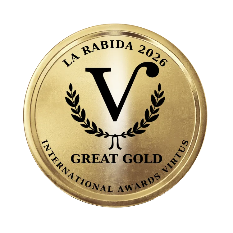 Medalla Gran Oro International Awards Virtus VII Edition 2026 categoría Picual · AOVE Olipaterna