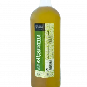 Botella Cristal 750 ml Olipaterna Aceite Oliva Virgen Extra